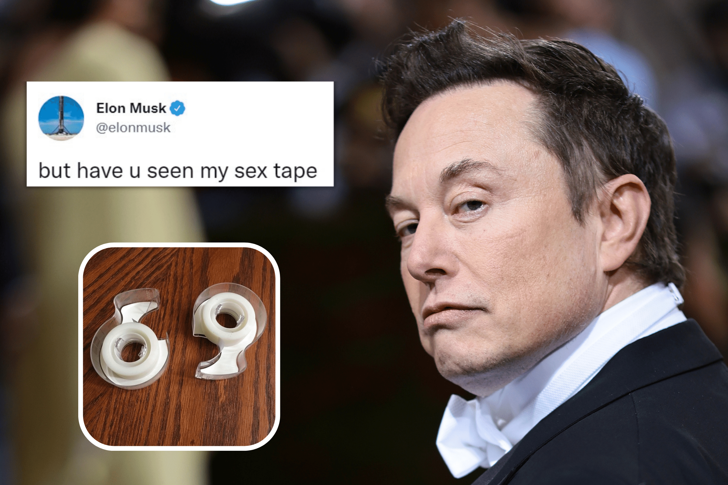Elon Musk's "sex tape" joke sparks hilarious memes.