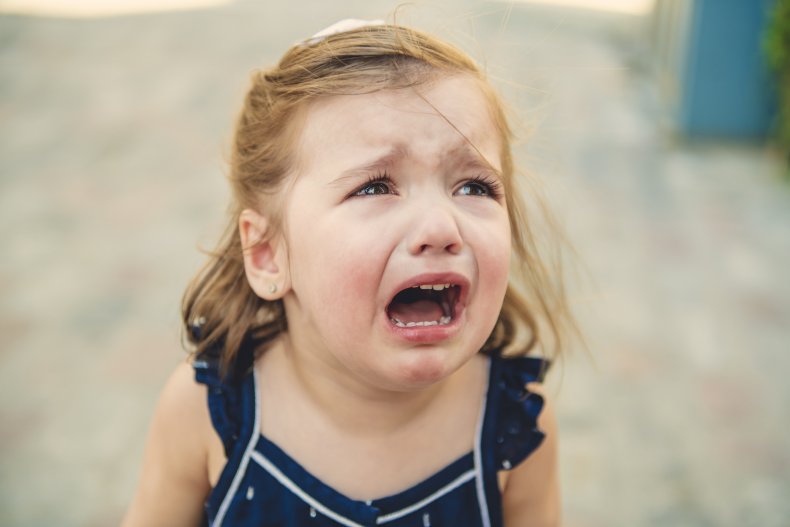 Upset child