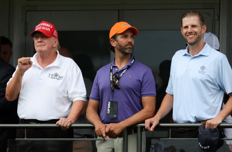 Donald Trump With His Sons