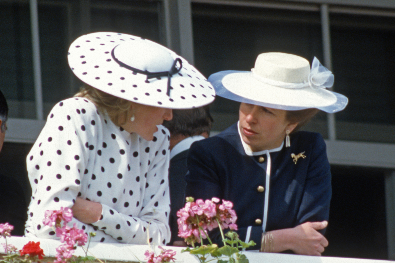 Princess Diana and Princess Anne Royal Ascot