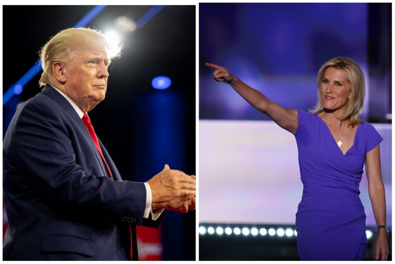 Donald Trump and Laura Ingraham