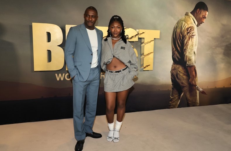 Idris and Isan Elba at Beast premiere