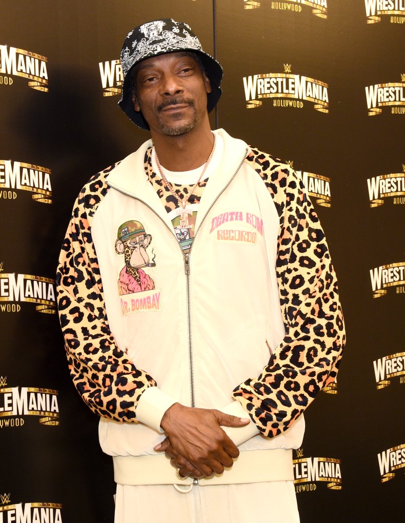 Snoop Dogg attending the WrestleMania Launch Party 