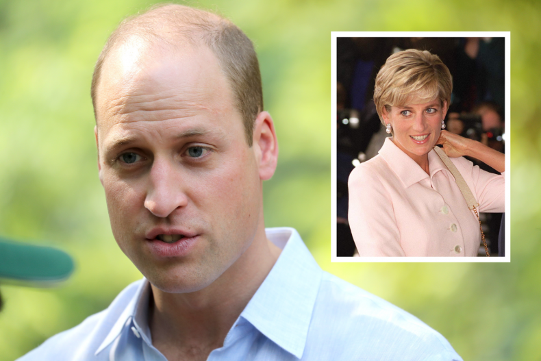 Prince William and Princess Diana