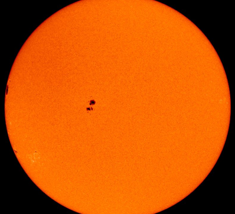 Sunspots on the sun