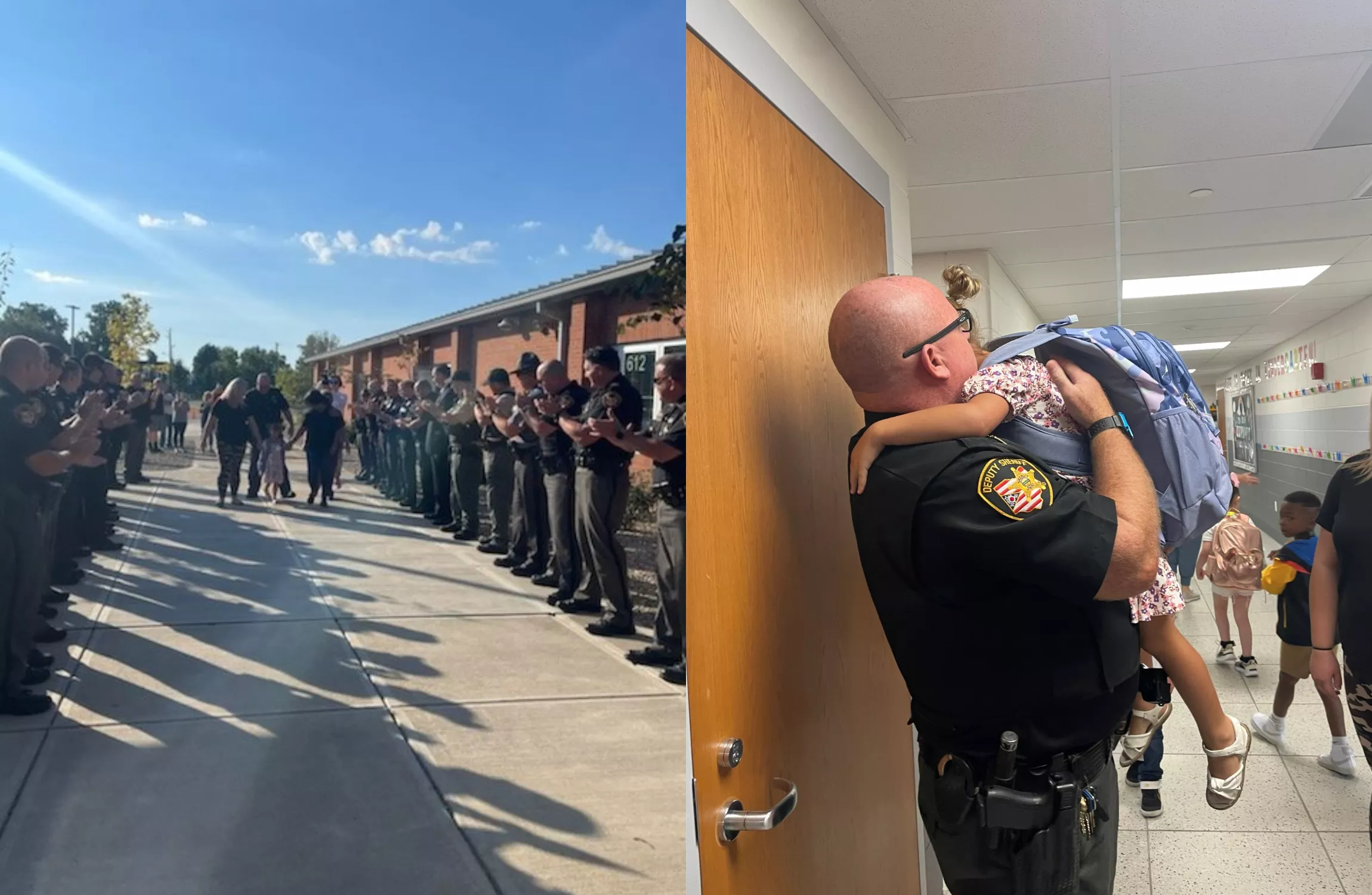 Daughter of Killed Cop Escorted to First School Day by Dozens of Officers - Vimarsana News