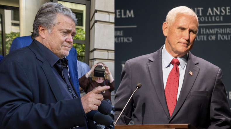 Steve Bannon and Mike Pence