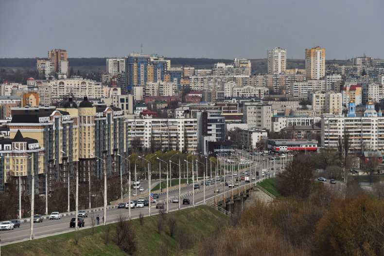 Belgorod ammunition depot on fire