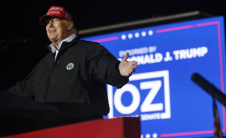 Donald Trump Pennsylvania Rally Oz Mastriano DeSantis