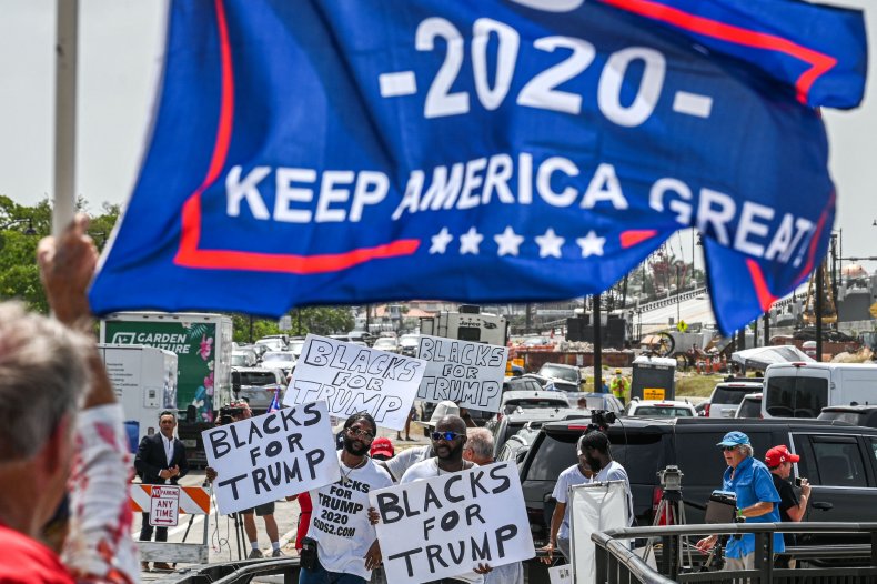 Trump Supporters Gathering Near Mar-a-Lago