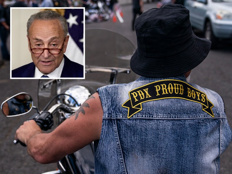 Charles Schumer and the Proud Boys 