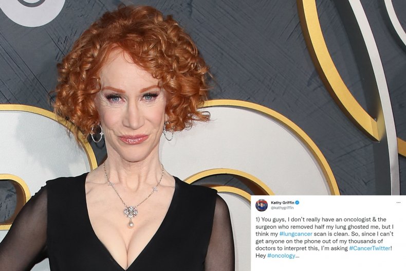 Kathy Griffin asks for help with scan