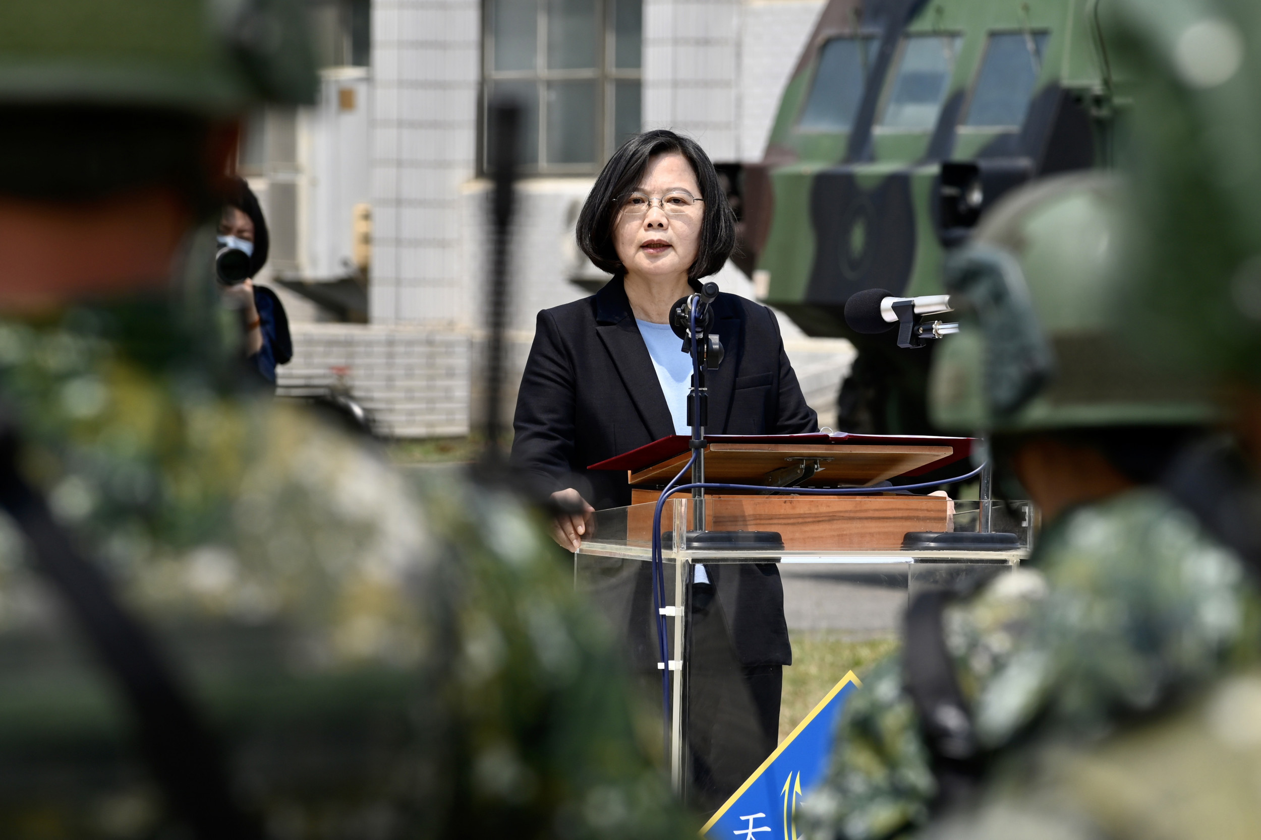 Taiwan Determined to Defend Itself Against China, President Says