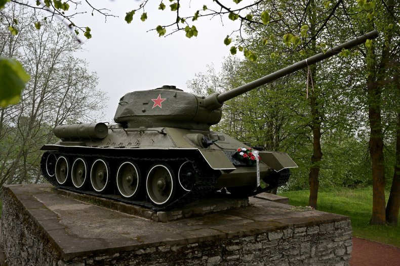 Russian Tank Monument in Estonia