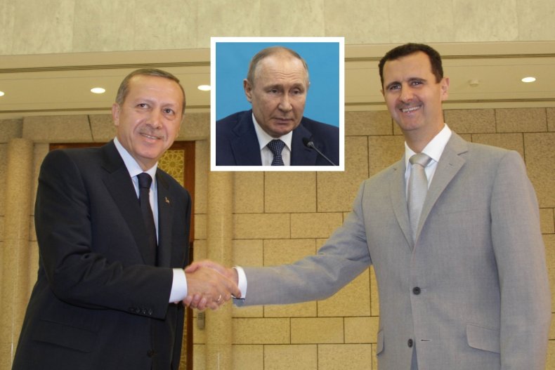 Erdogan, al-Assad, Putin