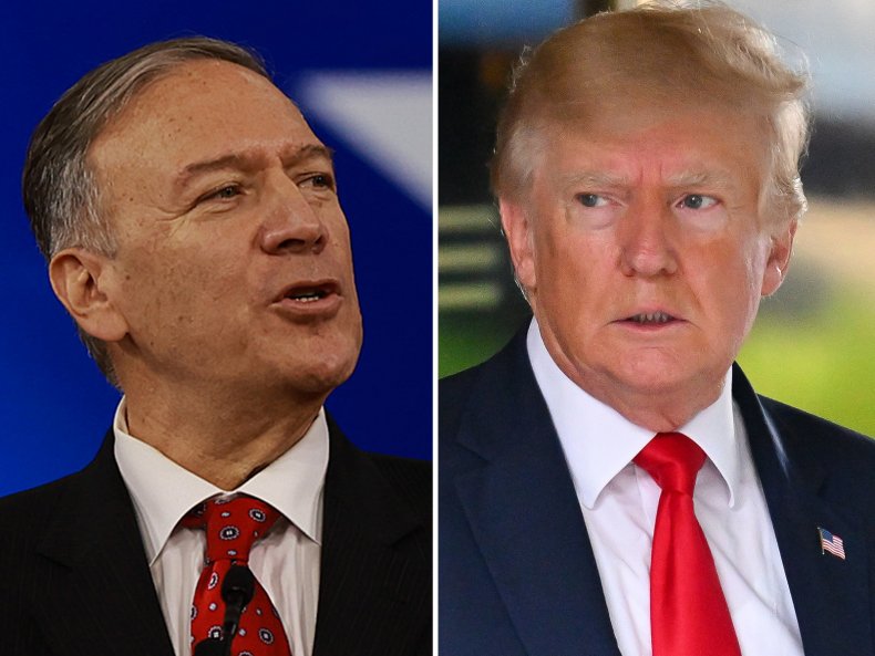 Mike Pompeo and Donald Trump