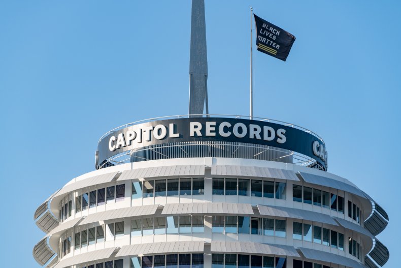 Capitol Records building pictured in 2020