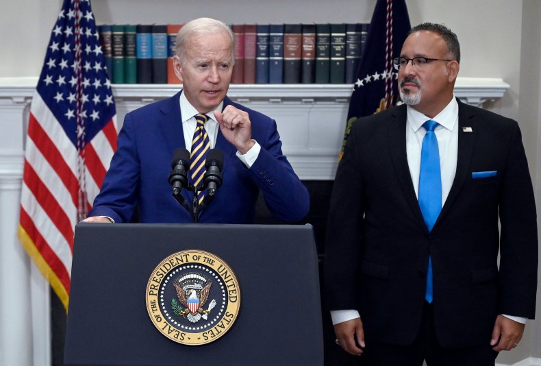 Miguel Cardona at White House