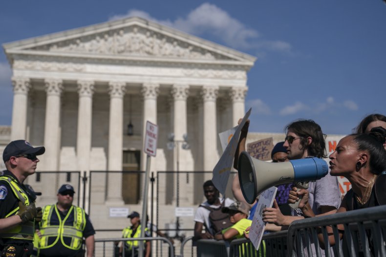 Abortion protest at Supreme Court