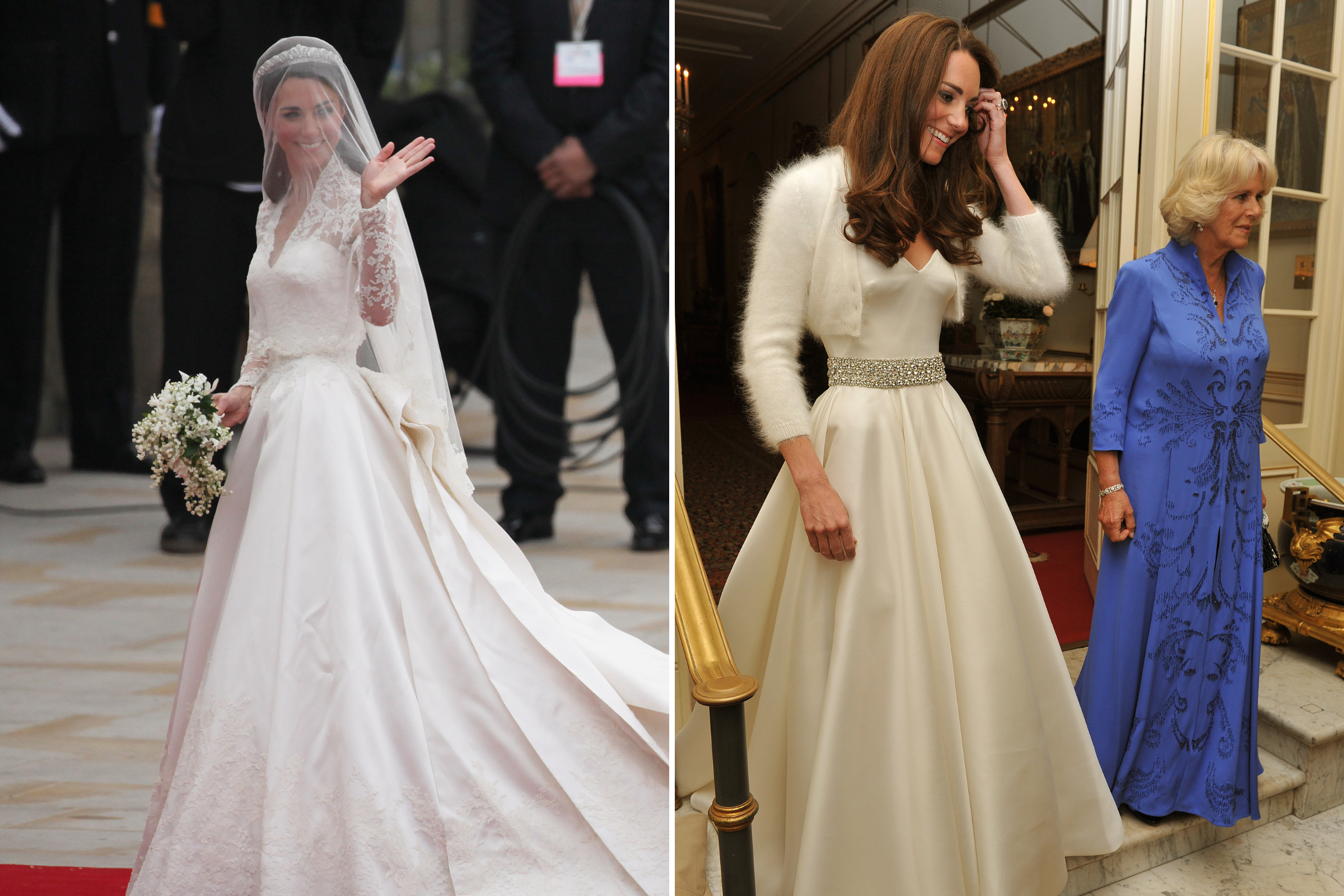 Kate Middleton Stuns in Low-Cut Evening Gown After Royal Christening |  Vanity Fair