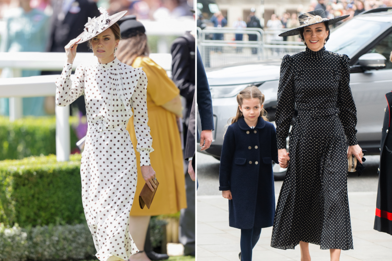Kate Middleton draagt ​​Alessandra Rich Fashion Designs