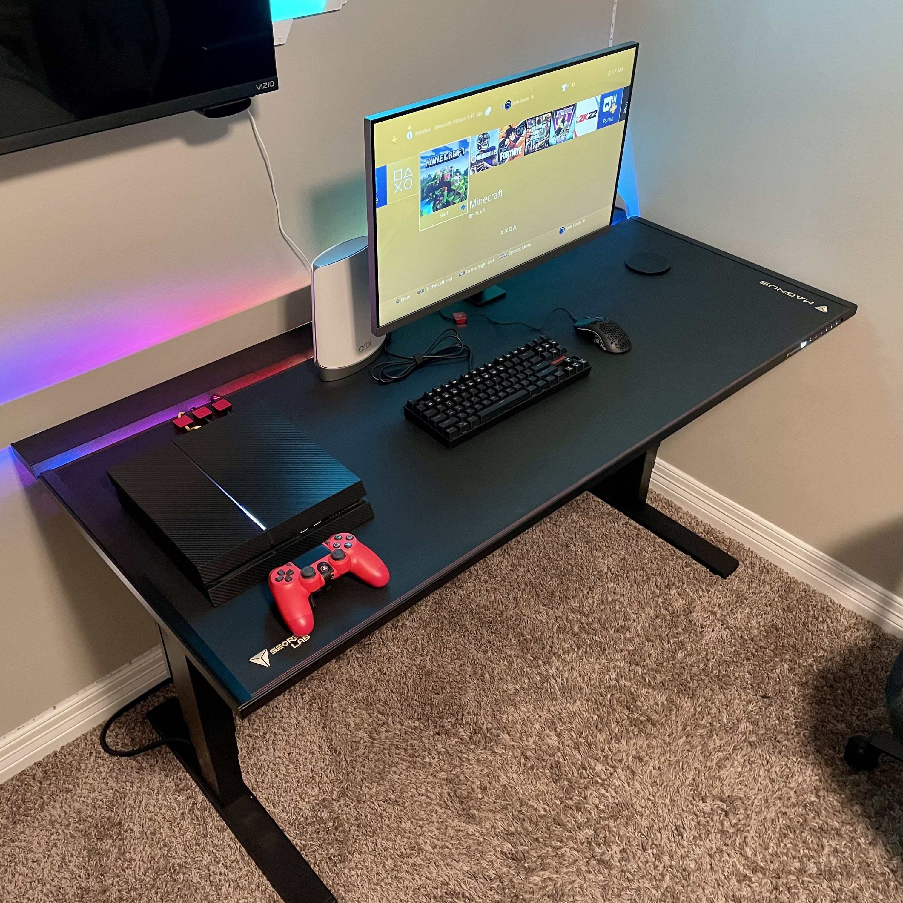 Functional Diy Computer Desk With A Hidden Keyboard