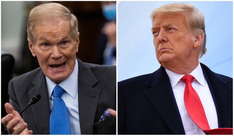 Bill Nelson and Donald Trump