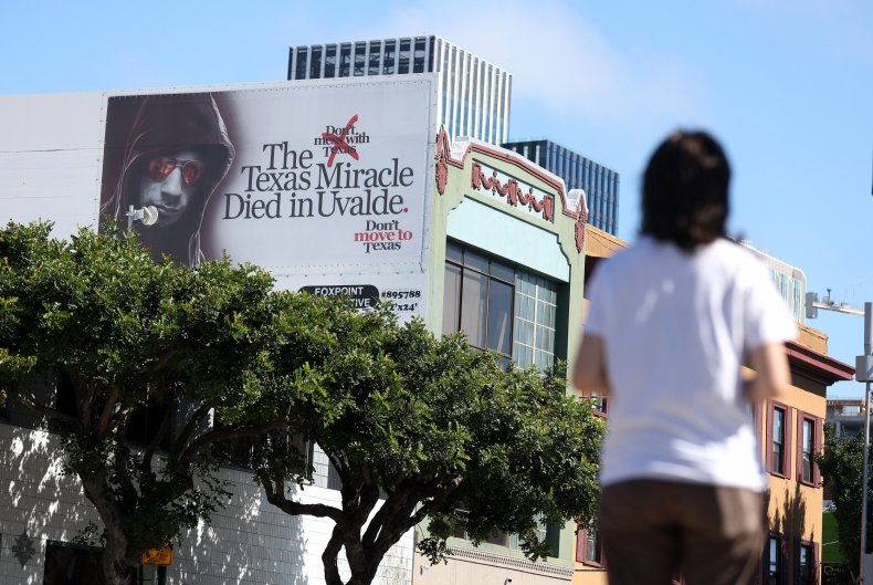 Billboards Warn Californians Against Texas