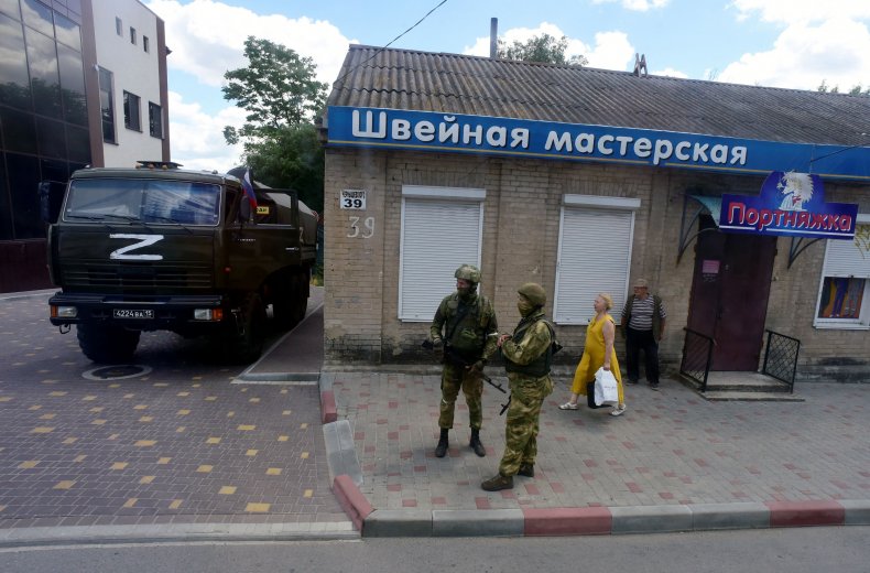 Russian Soldiers in Melitopol