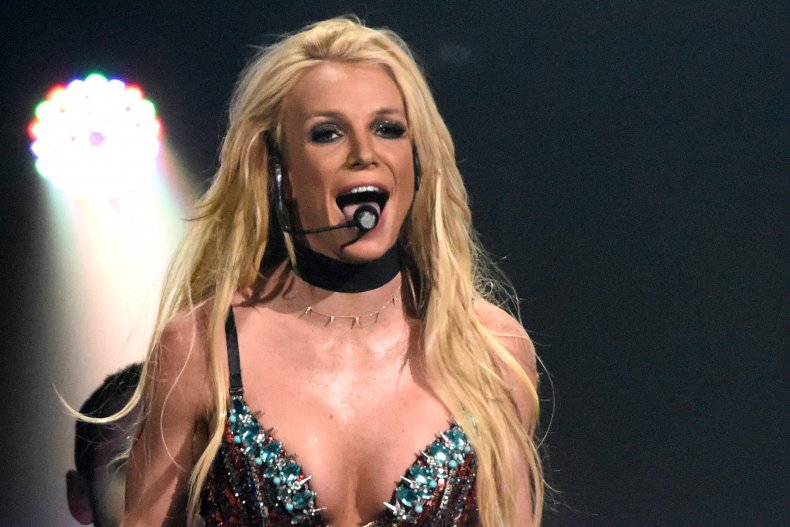 Britney Spears performing in California in 2016