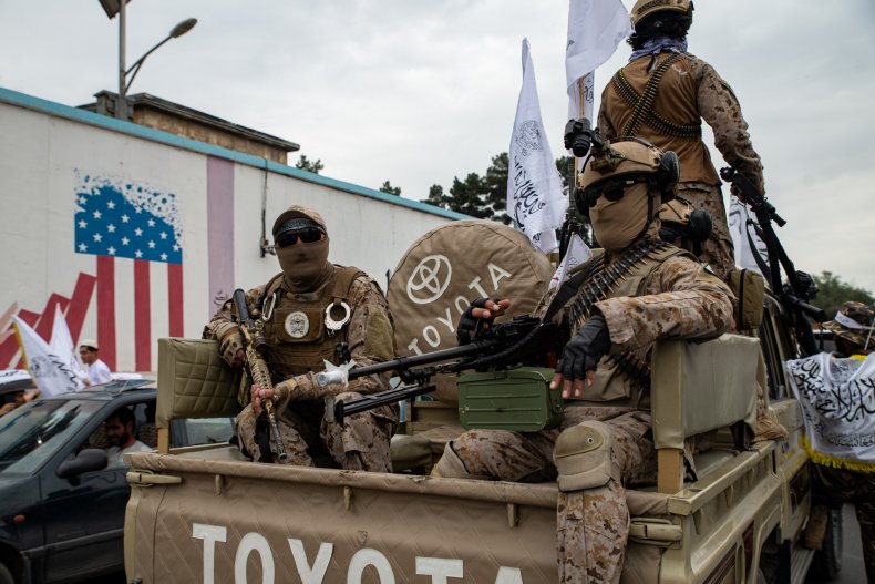 Taliban, forces, parade, Kabul, anniversary, takeover, Afghanistan