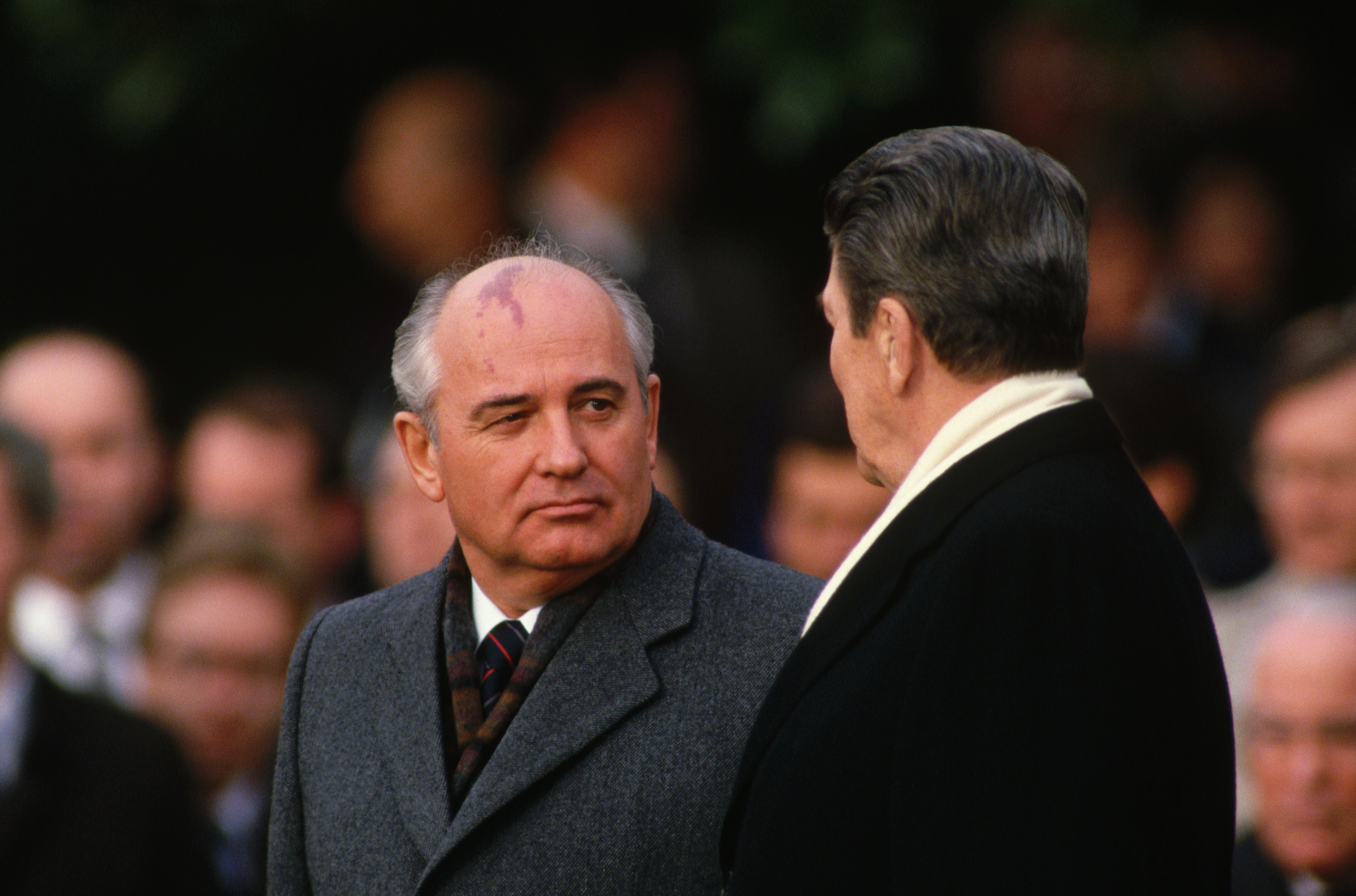 gorbachev at reagans funeral