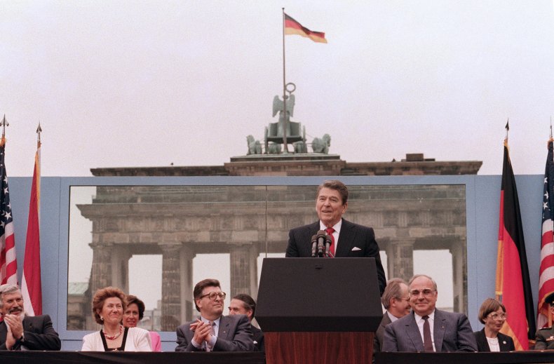 Ronald Reagan Berlin Wall Speech Mikhail Gorbachev