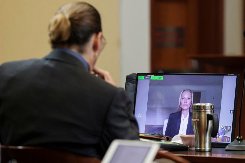 Johnny Depp watches Kate Moss testify