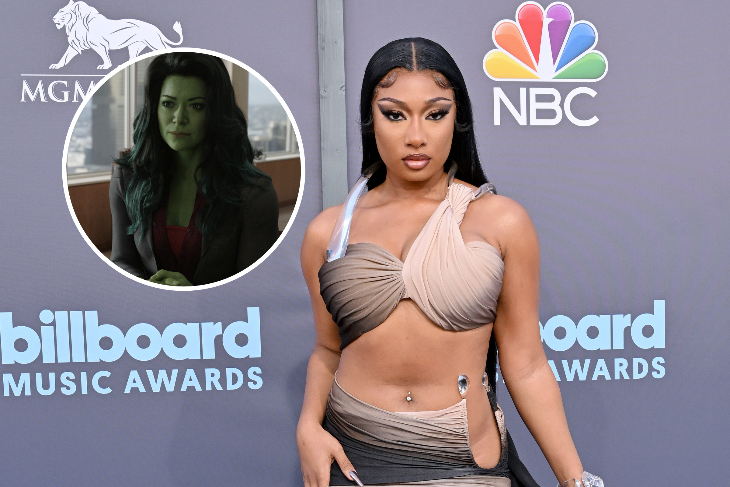 Megan Thee Stallion twerks to her song "Body" with She-Hulk in Ma...