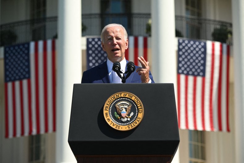 Biden Speaks on the South Lawn
