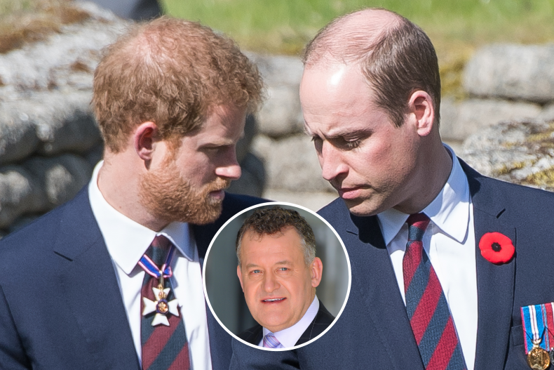 I principi William e Harry commentano Diana Butler