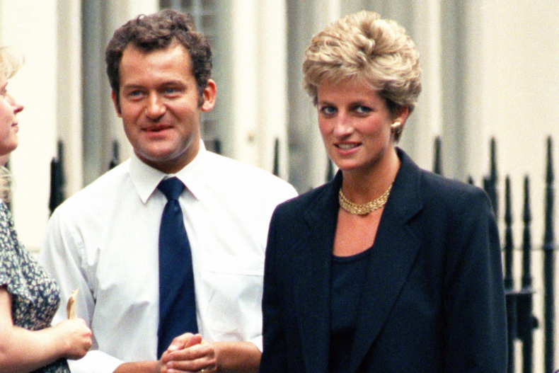 Paul Burrell con la principessa Diana