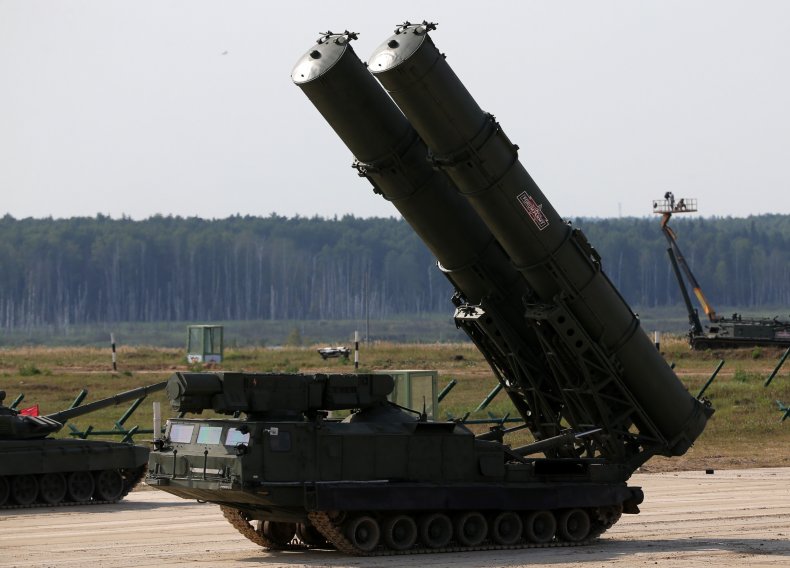  Russian anti-aircraft missile launcher S-300V