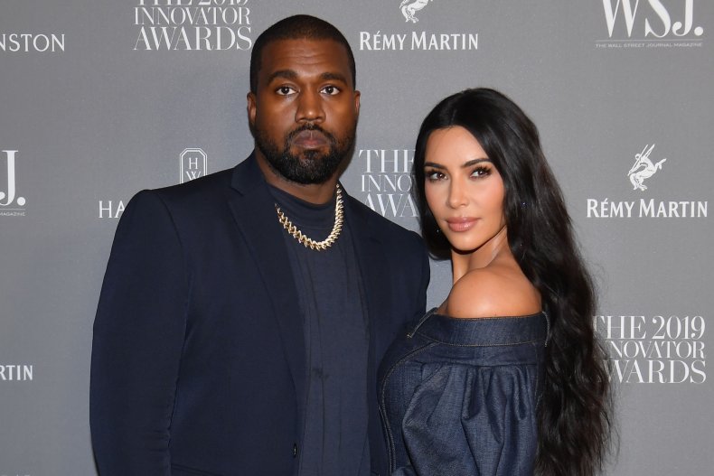 Kanye West and Kim Kardashian before divorce