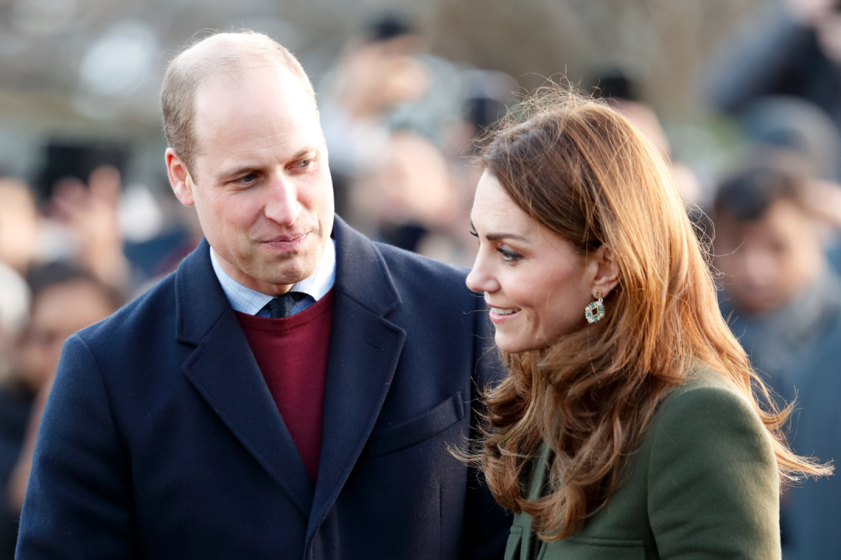 Prince William and Kate Middleton PDA