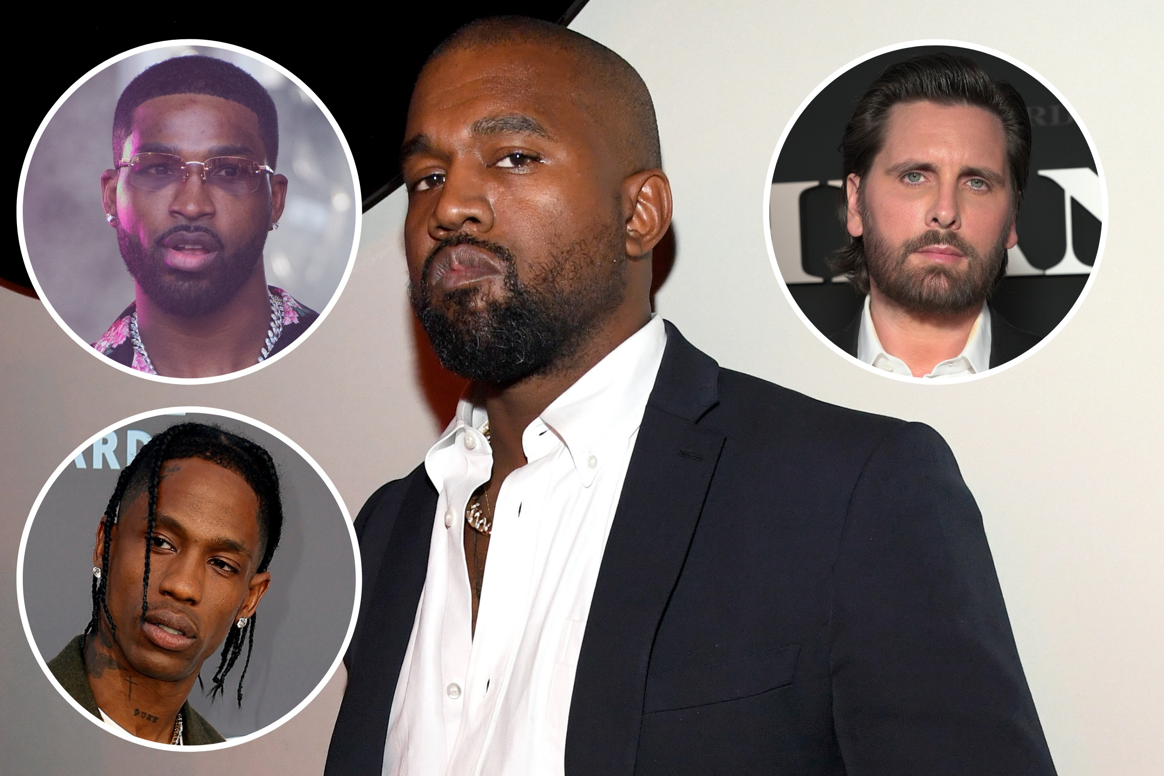 Kanye calls Tristan Thompson, Travis Scott, Scott Disick sperm "do...