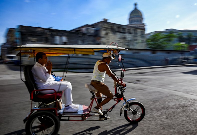 Cuba bicycle taxi