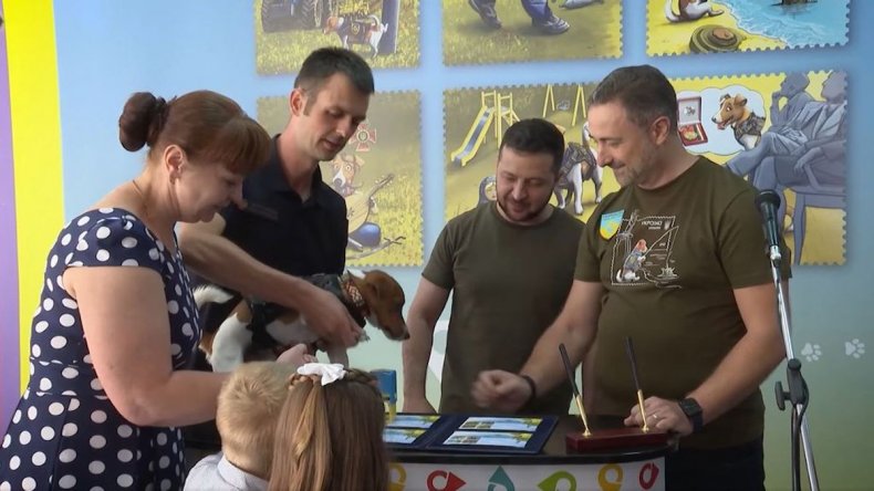 Volodymyr Zelensky visits Irpin Ukraine school