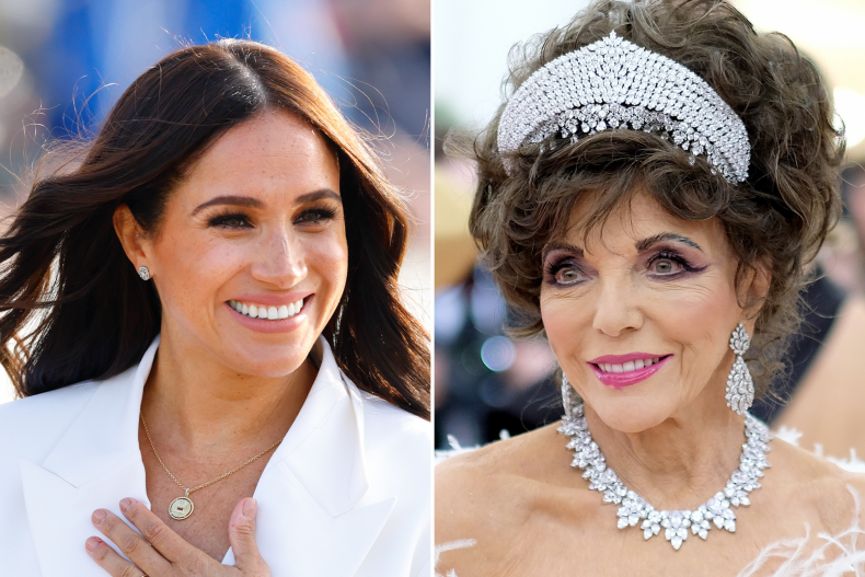 Meghan Markle and Joan Collins 