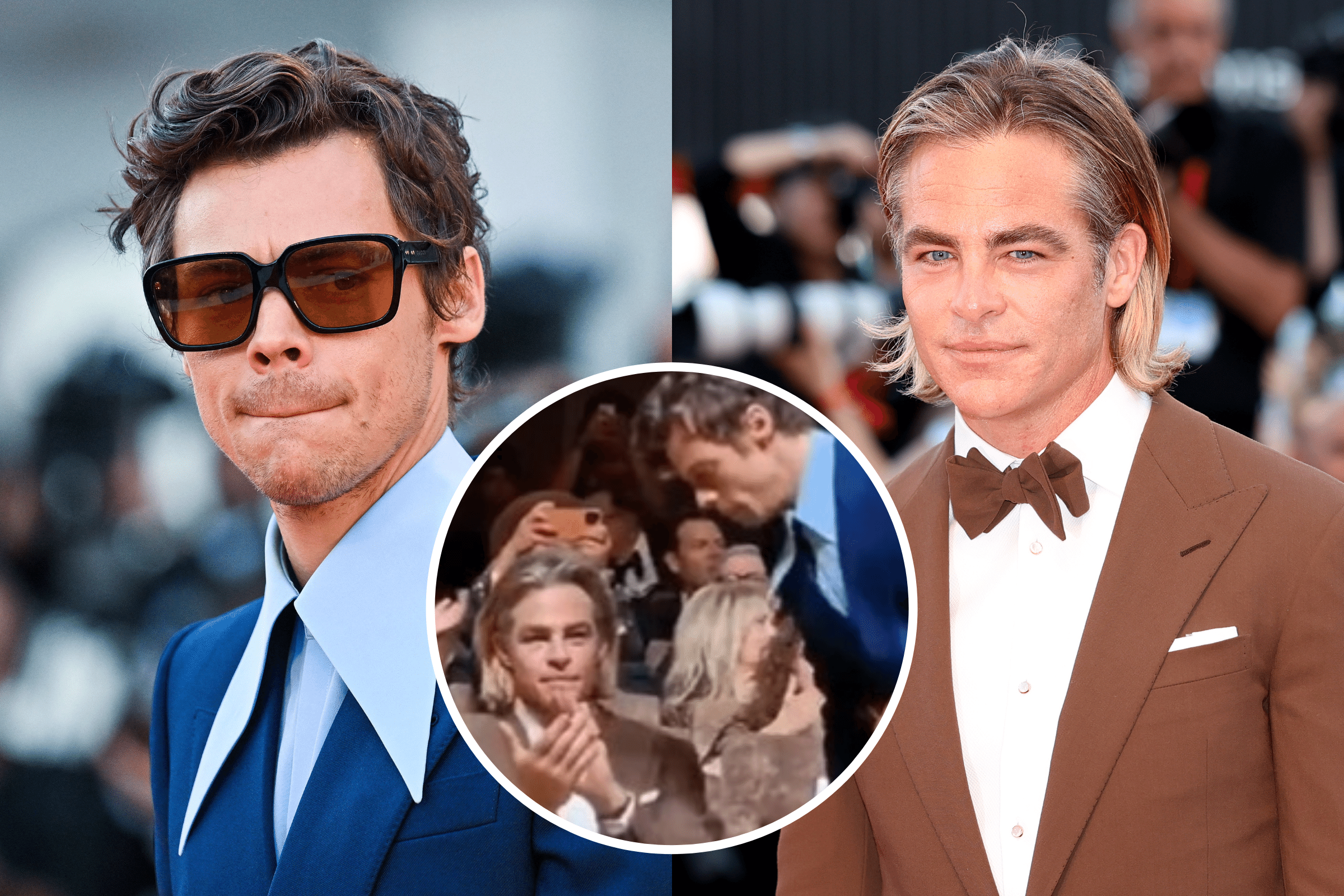 Injection to add Circumference Did Harry Styles 'Spit' on Chris Pine? 'Don't Worry Darling' Cast Drama