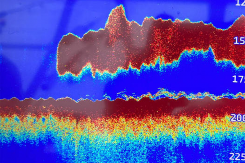 Image picked up by the ocean scanner.