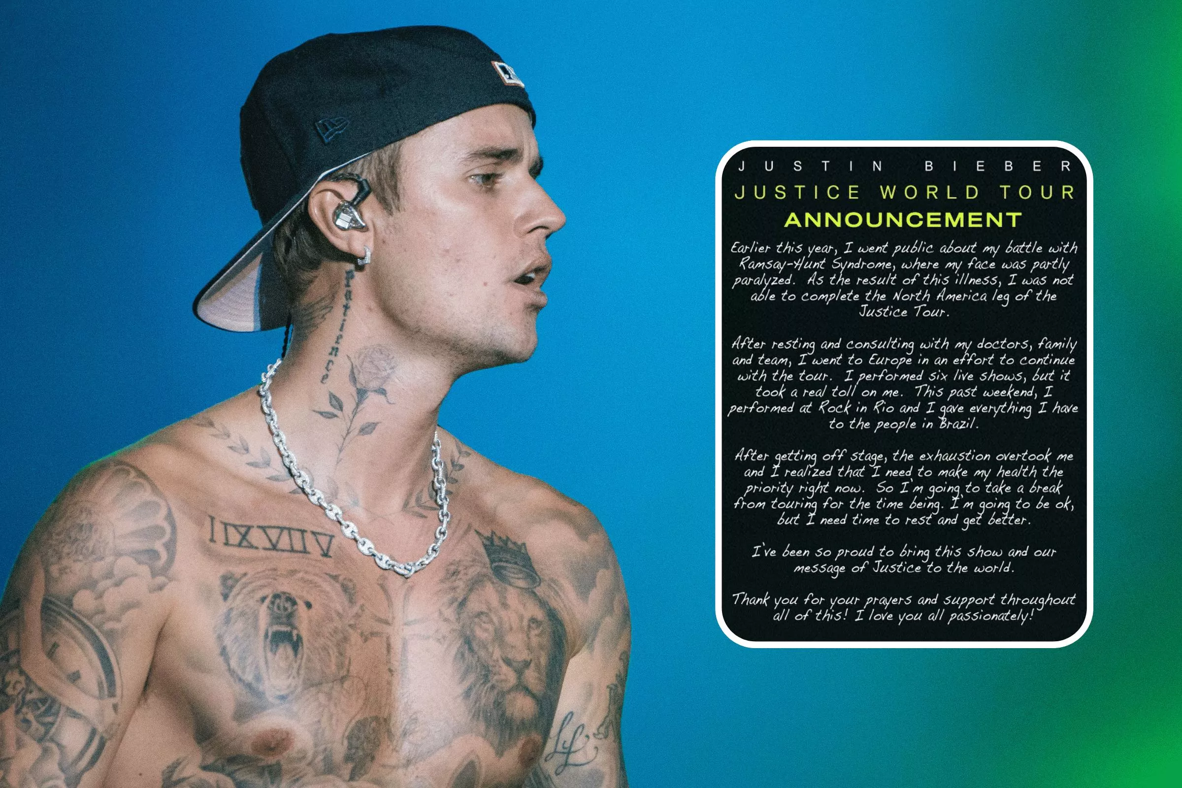 What Has Justin Bieber Said About Health Issues? Singer Cancels Tour - Vimarsana News
