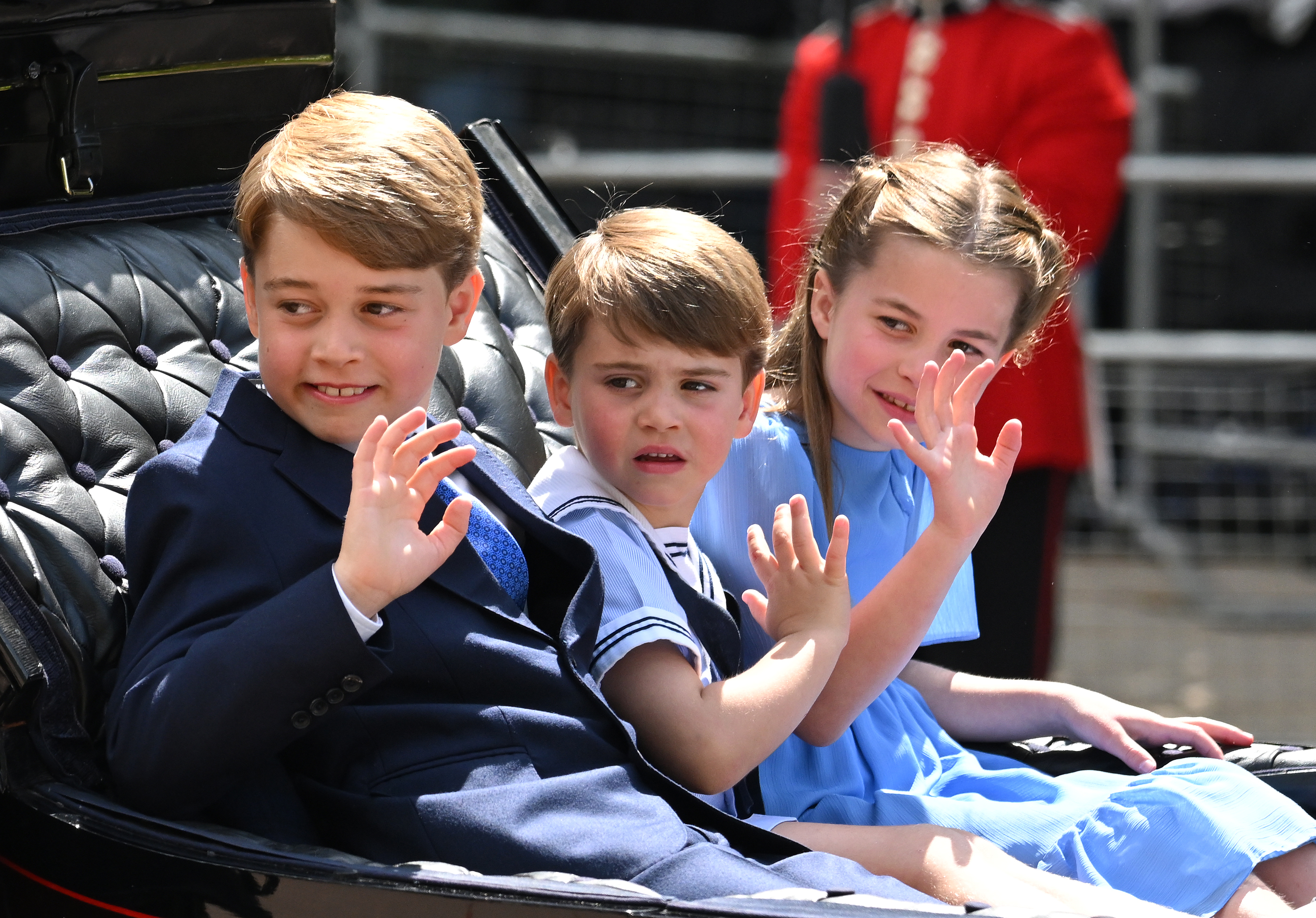 George, Charlotte and Louis Settle Into New School Before First Day
