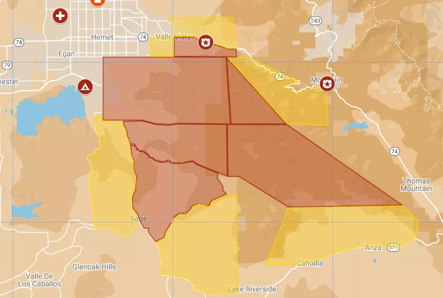 California Fire Map, Update as Fairview Blaze Rapidly Expands to 20k Acres - Vimarsana News